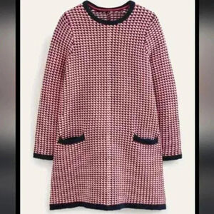 Boden Jacquard Knitted Mini Dress